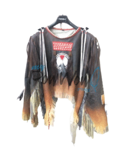 1800’s Old Native American Style Beaded Leather Powwow Regalia War Shirt PCH261