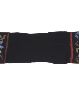 Native American Style Black Wool Beaded Breechcloths, loincloth Powwow Regalia Flap BRCH06