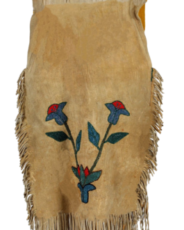 Native American Style Tan Buffalo Hide Beaded Breechcloths, loincloth Powwow Regalia Flap BRCH09