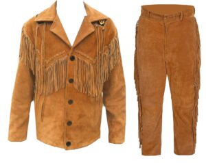 Leather Fringe Outfit For Men