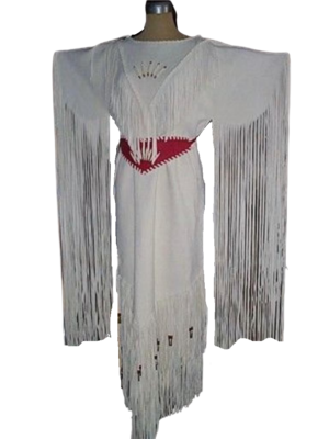 Leather Wedding Dress Powwow Regalia