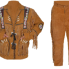 Leather Fringe Outfit For Men