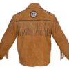 Western Leather Fringe Outfit For Men WJP13