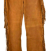 Western Leather Fringe Outfit For Men WJP201
