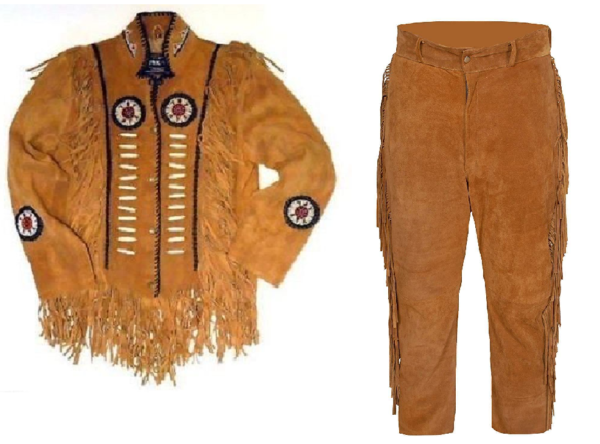 Leather Fringe Outfit For Men