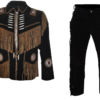 Leather Fringe Outfit For Men