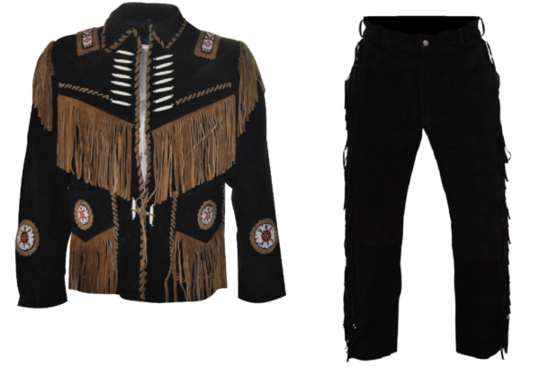 Leather Fringe Outfit For Men