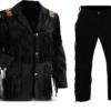 Leather Fringe Outfit For Men