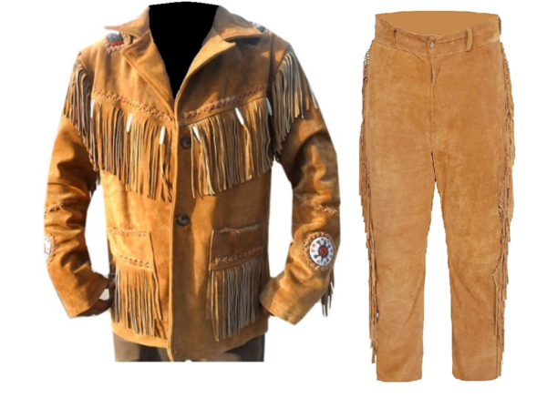Leather Fringe Outfit For Men