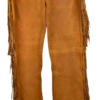 Western Leather Fringe Outfit For Men WJP55