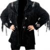 Western Leather Fringe Outfit For Men WJP31