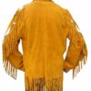 Western Leather Fringe Outfit For Men WSP33