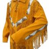 Western Leather Fringe Outfit For Men WSP33