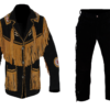 Leather Fringe Outfit For Men