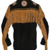 Western Leather Fringe Outfit For Men WJP341