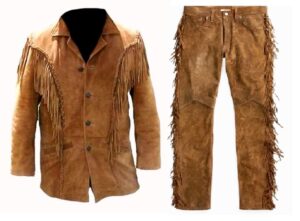 Leather Fringe Outfit For Men