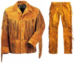 Leather Fringe Outfit For Men