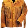Western Leather Fringe Outfit For Men WJP50