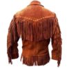 Western Leather Fringe Outfit For Men WJP51