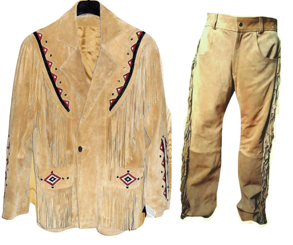 Leather Fringe Outfit For Men