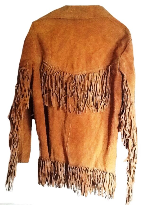 Western Leather Fringe Outfit For Men WJP60