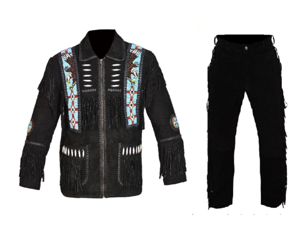 Leather Fringe Outfit For Men