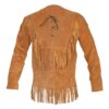Western Leather Fringe Outfit For Men WSP06