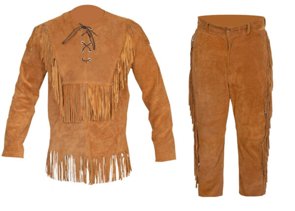 Leather Fringe Outfit For Men