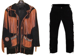 Leather Fringe Outfit For Men