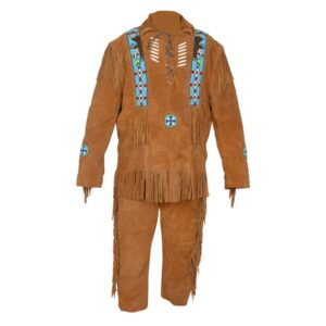 Leather Fringe Outfit For Men