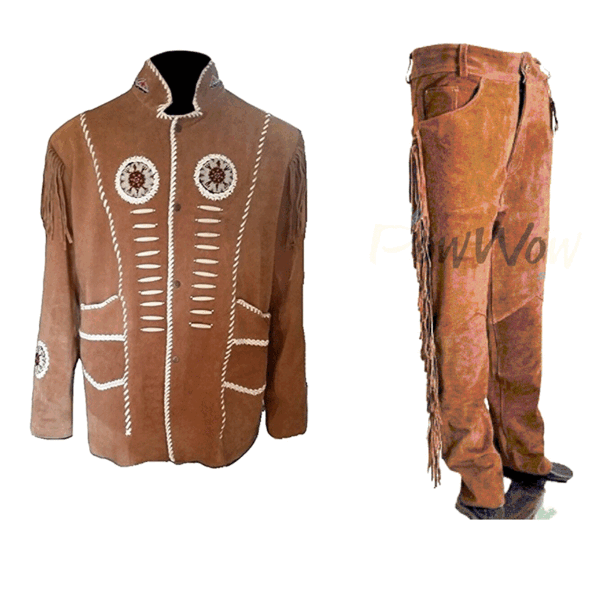 Leather Fringe Outfit For Men