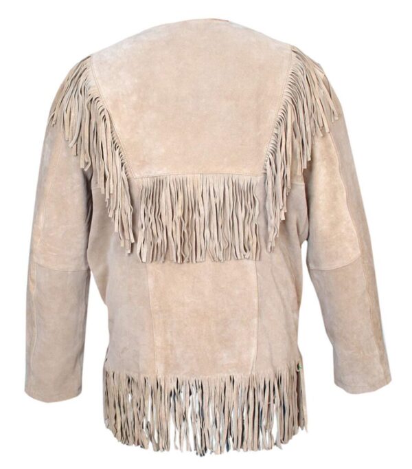 Western Leather Fringe Outfit For Men WSP04