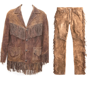 Leather Fringe Outfit For Men SP15 Leather Fringe Outfit For Men