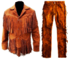 Leather Fringe Outfit For Men