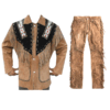 Leather Fringe Outfit For Men