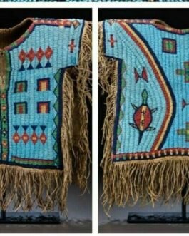 1800’s Old Style Native American Crow Beaded Vest CRV-1014