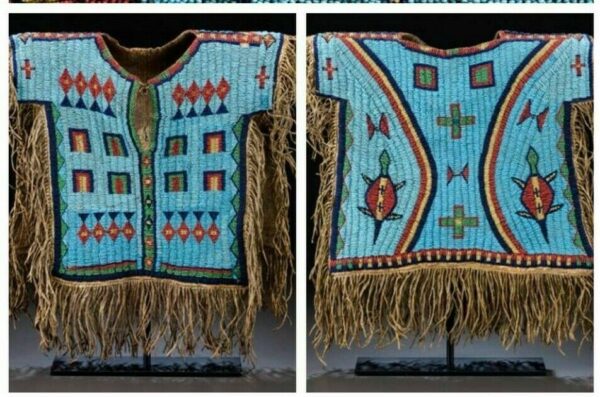Native American Handmade Beaded Vest for Powwow