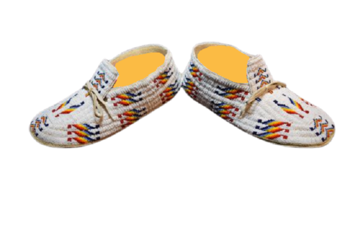 Native American Beaded Moccasins for Powwow