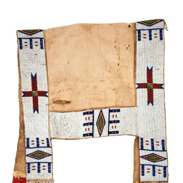 HORSE-REGALIA SADDLE-NATIVE AMERICAN 3 Native American Beaded Horse Saddle Blanket Powwow