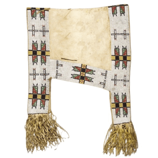 HORSE-SADDLE-NATIVE AMERICAN 16 Native American Beaded Horse Saddle Blanket Powwow