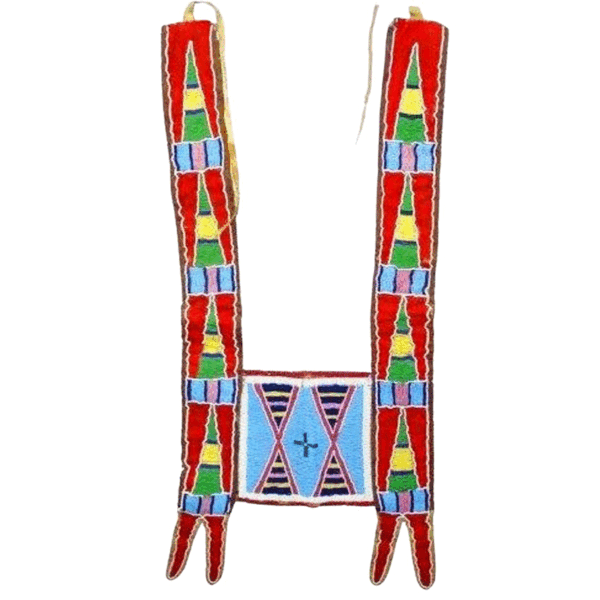 Martingale-collar 105 Native American Beaded Horse Martingale Collar