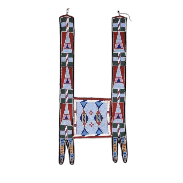 Martingale-collar 108 Native American Beaded Horse Martingale Collar