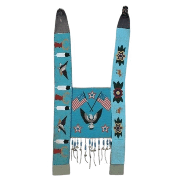 Native American Beaded Horse Martingale Collar