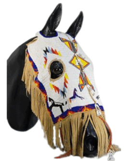 Horse Mask Beaded Native American Horse Regalia HMK01