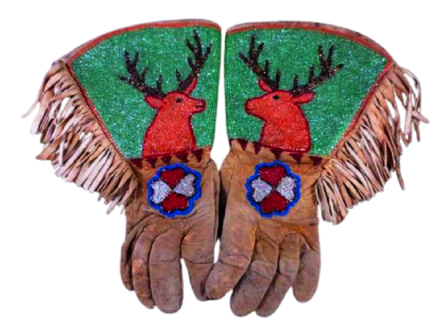 Handmade Beaded Gloves
