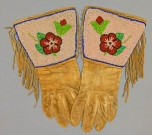 Beaded Gloves 22 Beaded Gloves Handmade Floral Beaded Gauntlet PWGV22