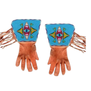 Beaded Gloves Handmade Beaded Gauntlet PWGV24