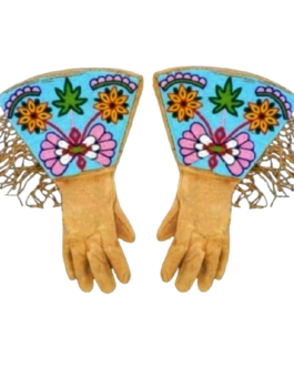 Native American Beaded Gloves Handmade PWGV255