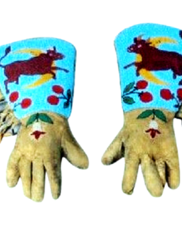 Beaded Gloves Handmade Beaded Gauntlet PWGV29