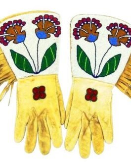 Beaded Gloves Handmade Beaded Gauntlet PWGV03